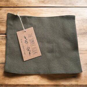 The Simple Folk Olive Green Infinity Scarf